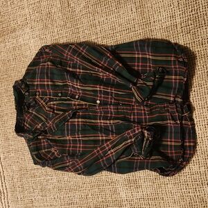 J. Crew plaid button up work shirt size 8